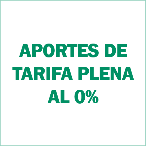 Requisitos para Cambio de Aportes de tarifa plena al 0%